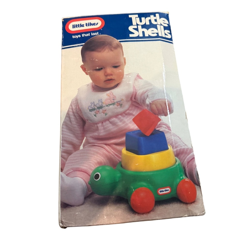 VinLittle Tikes Turtle Shells Stacking Shape Sorter Toy 6m+ Vintage